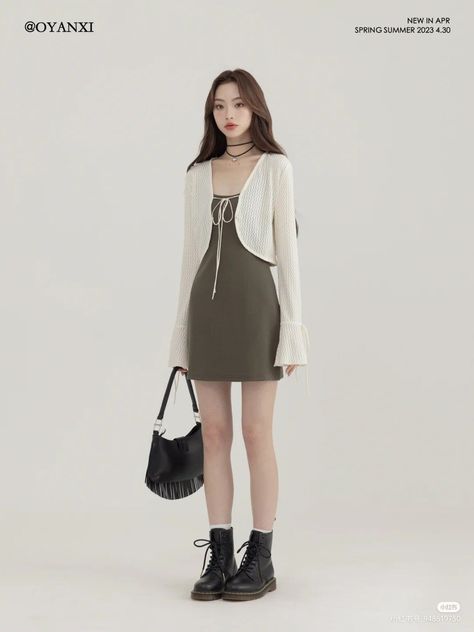 Oyanxi Outfits, Chinese Summer Fashion, Donna Outfits, Everyday Fashion Outfits, Ulzzang Fashion, 가을 패션, Korean Outfits, Casual Style Outfits, Lookbook Outfits