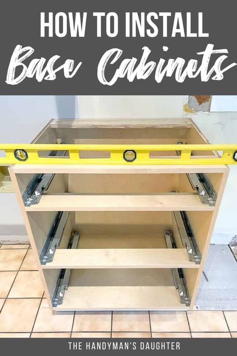 Kitchen Legs Cabinets, Cabinet Installation Diy, Diy Kitchen Cabinets Build, Cabinet Panels, Woodworking Kitchen Cabinets, Cabinet Door Ideas, New Cabinet Doors, Shaker Cabinet Doors, Create Storage