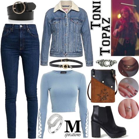 Toni Riverdale Outfits, Toni Topaz Inspired Outfits, Riverdale Inspired Outfits, Toni Topaz Outfits, Toni Riverdale, Riverdale Outfits, Southside Serpents, Toni Topaz, Characters Outfits