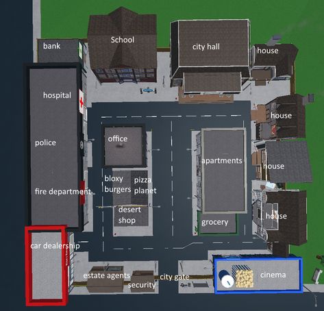 Bloxburg Petrol Station, Bloc Burg Town Layout, Bloxburg Car Dealership, Bloxburg Bank Ideas, Bloxburg Bus Stop Decals Codes, Bloxburg City Name Decals, Bloxburg Police Station Decal, Bus Stop Bloxburg, Bloxburg Bus Stop Decals