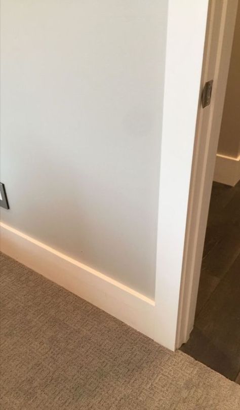 Nothing decorative. Smooth baseboard and door/window trim. Not looking for a molding around the ceiling. Minimal Baseboard Trim, Flat Trim Baseboard, Flat Molding And Trim, Contemporary Moldings And Trim, Basic Trim Molding, Modern Door Frame Molding, Baseboard Molding Ideas, 4 Inch Baseboard Trim, Wide Door Trim