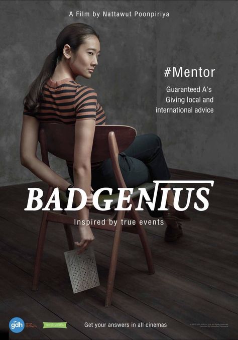 Bad Genius Movie, Left On Seen, Film Thailand, Design Movie Poster, Bad Genius, Genius Movie, Review Film, Spy Film, Classic Films Posters