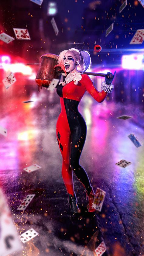 Harley Quinn Margot Robbie iPhone Wallpaper Harley Quinn Kunst, Harley Quinn Kostüm, Joker Und Harley Quinn, Arley Queen, Joker Y Harley Quinn, Harley Quinn Drawing, Margot Robbie Harley Quinn, Margot Robbie Harley, Catwoman Cosplay