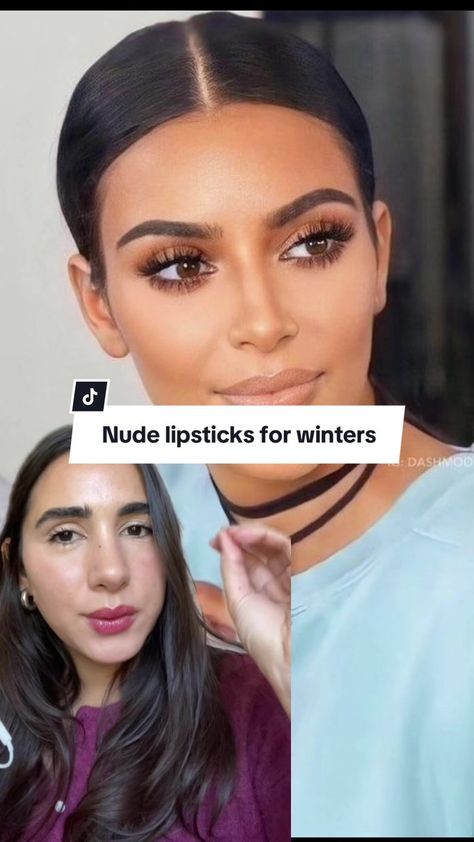 Why nude lipsticks might not be working for you. The amount of money I... | winter color palette | TikTok Winter Season Lipstick, Cool Winter Color Palette Lipstick, Lipstick For Cool Winter, Lipstick For True Winter, Lipsticks For Deep Winter, Lipstick For Winter Skin Tone, Bright Winter Lipstick Colors, Dark Winter Lipstick Colors, Cool Winter Lipstick Colors