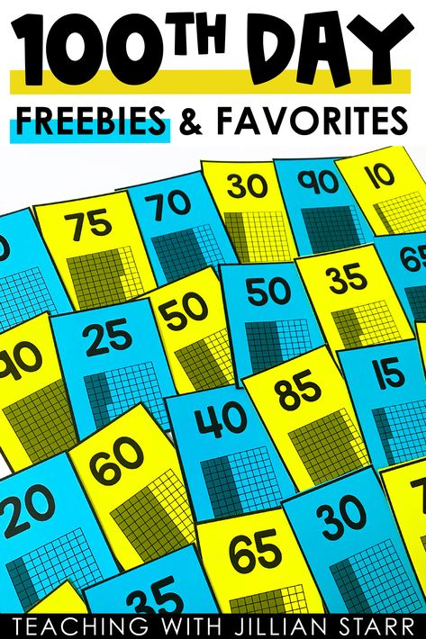 The 100th Day of School is such a fun day to engage students in your classroom. From math games, to writing activities, to read alouds, we're sharing all of our 100th Day favorite ideas and you don't want to miss it! #100thday #hundreddaysofschool Guided Math Centers, Middle School Science Activities, Teaching Place Values, Teaching Addition, Math Organization, Third Grade Classroom, Read Alouds, 100th Day Of School, 4th Grade Math
