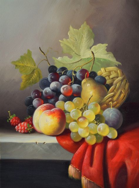 Still Life Table, Fruit Oil Painting, Still Life Fruit, Still Life Oil Painting, Fruit Painting, Still Life Drawing, Cardboard Tube, Illustrations And Posters, Paintings & Prints