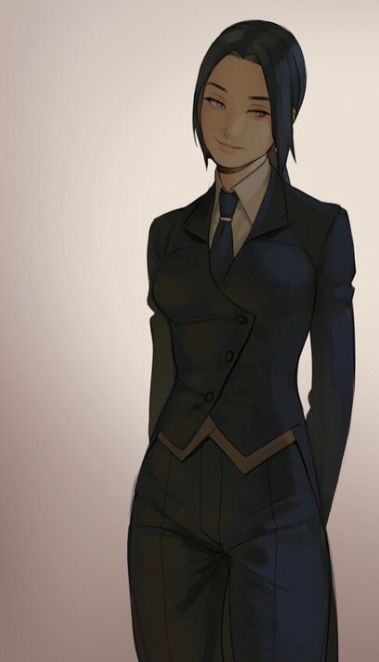 Woman In Suit Character Art, Lawyer Character Design, Woman In Suit Drawing, Female Butler, Scifi Outfit, Womans Office, Suit Drawing, Woman In Suit, Staff Uniforms