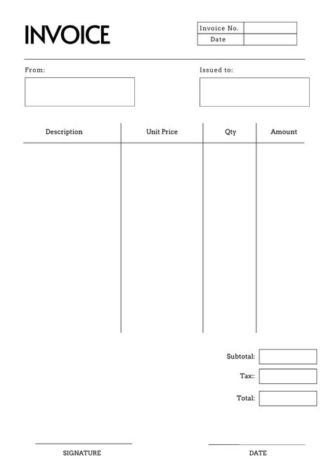 Invoice Design Template Free, Invoices Design, Roofing Business, Invoice Design Template, Free Business Card Design, Estimate Template, Printable Invoice, Small Business Tools, Bookkeeping Business