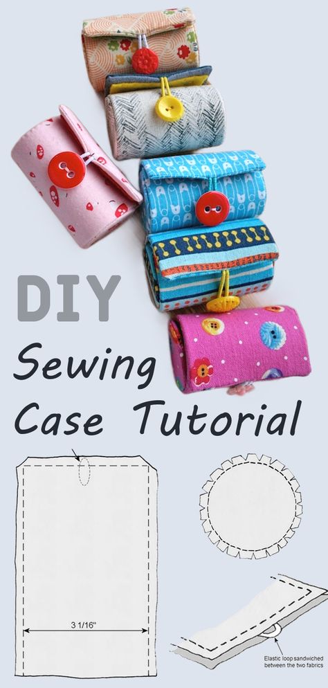 Travel Sewing Case Tutorial Travel Sewing Case, Glasses Tutorial, Sewing Organizer Pattern, Sewing Kit Gift, Embroidered Things, Sewing Kits Diy, Basic Sewing Kit, Embroidery Cases, Mini Sewing Kit