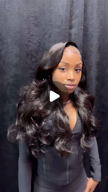 SLAY THE MIRACLE WAY 🦄 on Instagram: "SIDE PART WITH WIFEY CURLS 😍😍💕💕🔥🔥  Hair from @marasbeaute   #beautyinfluencer #theshaderoom #hairstyles #miamifrontals #miamiwigs #detroithairstylist #browardhairstylist #fulllacewig #atlantahairstylist #Miami hairstylist #viral #miamihairsalon" Black Wigs For Black Women Side Part, Layered Side Part Sew In Weave, Jet Black Side Part Frontal Wig, Side Part Curls Black Women, Sew In Hairstyles Side Part, Side Part Wand Curls, Side Part Quick Weave Curls, Side Part Leave Out, Side Part Closure Sew In