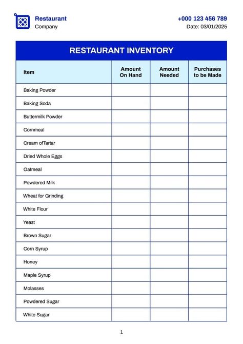 Simple Restaurant Inventory Checklist Restaurant Kitchen Inventory List, Restaurant Manager Checklist, Kitchen Inventory List, Restaurant Inventory, Stocking Pantry, Restaurant Training, Menu Engineering, Inventory Checklist, Small Business Ideas Startups