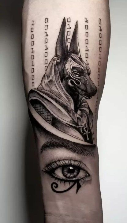 Tony Tattoos, Gods Tattoo, Rip Tattoos For Dad, Egyptian Tattoos, Aztec Tattoos Sleeve, Egyptian Eye Tattoos, Horus Tattoo, Egyptian Tattoo Sleeve, Anubis Tattoo