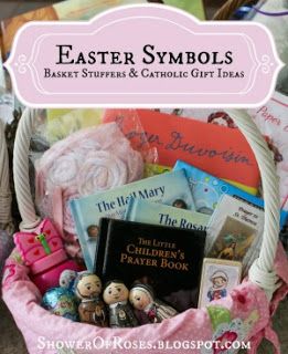 Catholic Easter Basket, Catholic Easter, Easter Symbols, Unique Easter Baskets, Jesse Tree Ornaments, Rabbit Candy, Candy Easter Basket, Basket Gifts, Family Projects