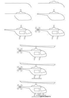 Helicopter Drawing, Sketching Lessons, Wild Animals Drawing, Easy Drawings For Beginners, Barbie Coloring, Barbie Coloring Pages, Easy Love Drawings, Dinosaur Activities, Small Tattoos For Guys