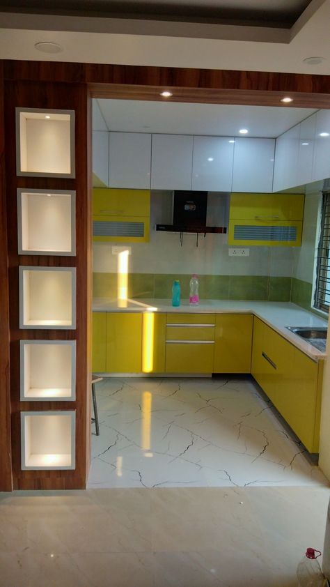 Creating Stylish Kitchen Divider Innovative Design Kichan Farnichar Design, Kitchen Partition Design, Acrylic Kitchen Cabinets, Latest Modular Kitchen Design, Kitchen Wardrobe Design, Elegant Kitchen Design, Simple Kitchen Design, Modular Kitchen Designs, Modern Kitchen Cabinet Design