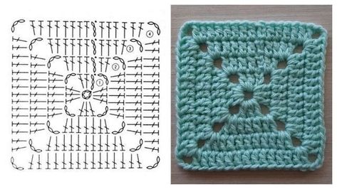 Written Crochet Patterns Free, Crochet Stitches Chart, Gilet Crochet, Mode Crochet, Crochet Granny Square Blanket, Crochet Quilt, Kawaii Crochet, Crochet Granny Square, Haken Baby