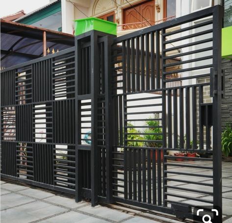 Pipe Gate Design, Porte In Ferro, Grill Gate, Gate Designs Modern, Grill Gate Design, Modern Gate, Modern Fence Design, House Fence Design, Steel Gate Design