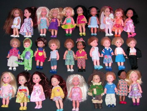 29 Dolls 17 Kelly 12 Tommy Mattel Barbie Brand All Dressed with Shoes Kelly And Tommy Dolls, Barbie Kelly Doll, Kelly Doll, Barbie Kelly, Barbie Doll Set, Bunny Mom, Barbie Mattel, Doll Set, Mattel Barbie