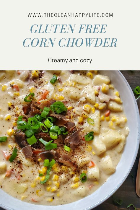 Low Fodmap Corn Chowder, Keto Corn Chowder, Gluten Free Chowder, Gluten Free Chicken Corn Chowder, Gluten Free Crock Pot Soup, Gluten Free Corn Chowder Recipe, Gluten Free Corn Chowder, Corn Chowder Healthy, Sweetcorn Chowder