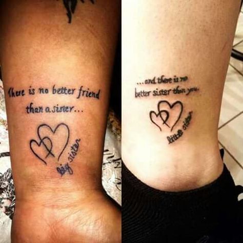 Big sis lil sis Memorial Tattoos For Sister, Sister Tattoos Quotes, Sister Tattoo Designs, Rip Tattoo, Matching Sister Tattoos, Sibling Tattoos, Geniale Tattoos, Art Couple, Memorial Tattoos