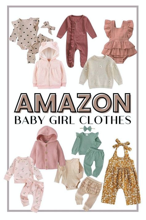 In search of charming baby girl outfits? Check out my Amazon favorites and preferred brands for your little one, featuring baby onesies, sweaters, rompers, dresses, and more! Amazon Baby Clothes, Clothes From Amazon, Gender Neutral Outfits, Fall Baby Clothes, Perfect Aesthetic, Amazon Baby, Neutral Baby Clothes, Preparing For Baby