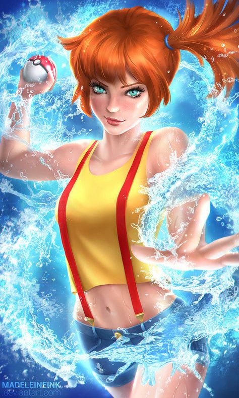 Misty by MadeleineInk | Pokémon | Know Your Meme Pokemon Cosplay Female, Misty Fanart, Misty Cosplay, Pokemon Misty, Misty From Pokemon, Ash And Misty, Pokemon Waifu, Original Pokemon, Pokemon Cosplay