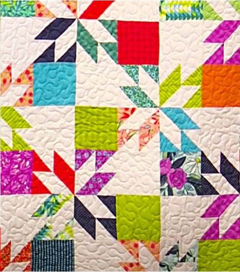 Confetti Star Quilt Pattern Free, Scrappy Hunter Star Quilt, Hunter’s Star Quilt Pattern, Scrappy Hunters Star Quilt, Hunters Star Quilt Tutorial Free Pattern, Confetti Star Quilt Pattern, Rising Star Quilt Pattern, Starburst Quilt Pattern Free, New Quilt Patterns For 2023