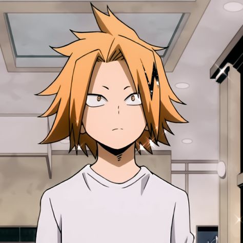 Denki Aesthetic, Kaminari Denki, Human Pikachu, Denki Kaminari, Gangster Girl, Buko No Hero Academia, I'm A Simp, Cute Anime Guys, Digimon