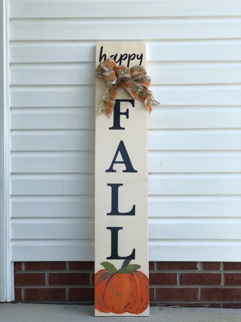 Fall Welcome Sign Front Door Diy, Holiday Welcome Signs, Fall Porch Leaners Diy, Fall Signs Wooden Diy Porch, Fall Welcome Signs For Porch, Diy Fall Signs Front Porches, Fall Porch Signs Diy, Diy Welcome Sign Wood, Fall Porch Leaners