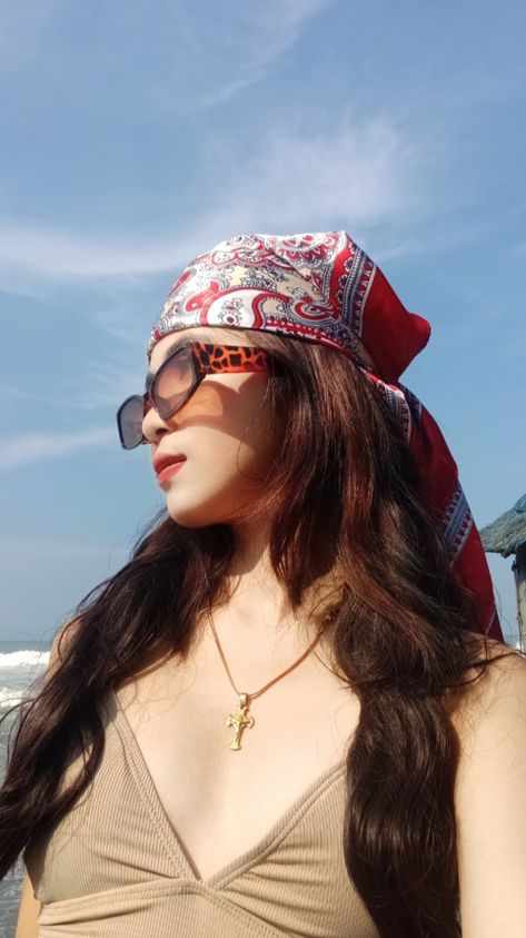 Country Woman, Pirate Style, Pirate Fashion, Country Women, Ulzzang Fashion, Head Scarf, Beach Day