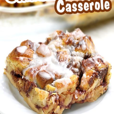 Cinnamon Roll Breakfast Casserole - Cakescottage Cinnamon Roll Breakfast Casserole, Cinnamon Roll Breakfast, French Toast Ingredients, Coffee Cake Recipes Easy, Cinnamon Roll Casserole, Best Blueberry Muffins, Breakfast Casseroles, Muffin Recipes Blueberry, Christmas Week