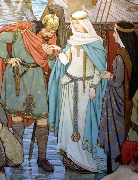 St Margaret Of Scotland, Middle Ages Art, Medieval Princess, Roi Arthur, Medieval Aesthetic, Catholic Women, St Margaret, 1000 Years, Medieval Clothing