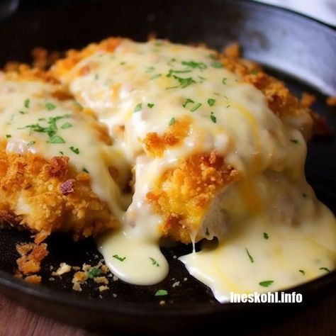 Crispy Cheddar Cheesy Chicken | InesKohl Kitchen Crackpot Chicken, Ground Beef Taco Casserole, Crockpot Chicken Leg Recipes, Ineskohl Kitchen, Cranberry Cream Cheese Dip, Beef Taco Casserole, Hawaiian Crockpot Chicken, Whole Baked Chicken, Hawaiian Crockpot