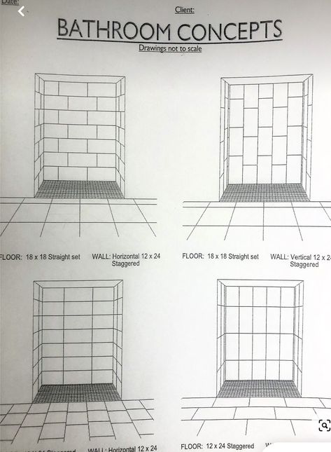 Large Tile Layout Patterns, Large Tile In Shower Ideas, Vertical Tile Shower Ideas, Vertical Shower Tile, Shower Tile Patterns, Tile Layout Patterns, Large Tile Bathroom, Large Shower Tile, Beautiful Tile Bathroom