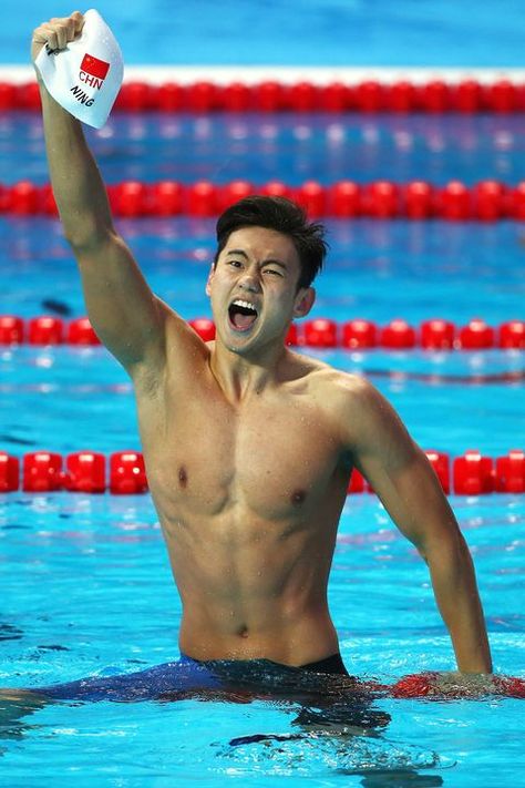 21 Hot Male Olympians Competing in Rio - Hottest Athletes at the Rio Olympics Ning Zetao, Male Swimmers, Olympic Swimming, Olympic Swimmers, 남자 몸, Rio Olympics, Handsome Asian Men, Hot Asian Men, Olympic Athletes