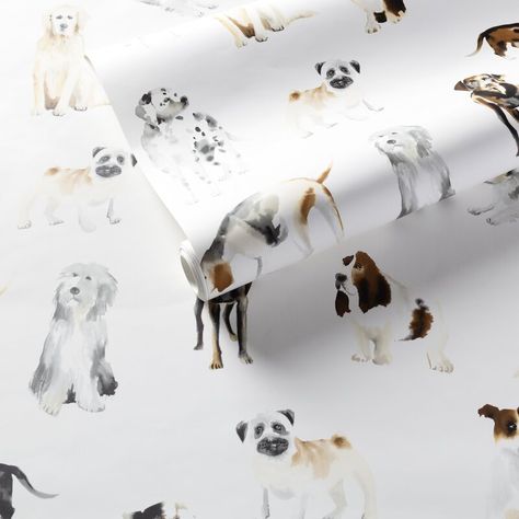 Annie Selke Home Woof Roll | Wayfair Annie Selke, Wallpaper Furniture, Accent Wall Bedroom, W Wallpaper, Dash And Albert, Grasscloth Wallpaper, Dog Wallpaper, Rug Sale, Wallpaper Roll