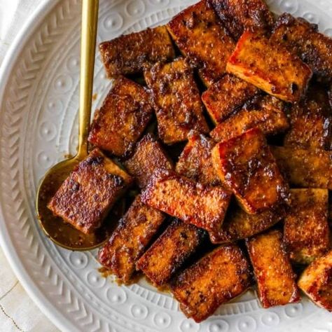 Marinated Tofu Recipe - Jessica in the Kitchen Pressed Tofu Recipes, Hawaiian Tofu Recipes, Asian Tofu Marinade, Autumn Tofu Recipes, How To Marinate Tofu, Tofu Marinade Recipes, Tofu Recipes Healthy, Pollo Teriyaki, Tofu Marinade