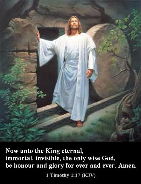 1 Timothy 1:17 Jesus Is Risen, Resurrection Day, Pictures Of Christ, Easter Religious, Pictures Of Jesus Christ, Easter Pictures, Jesus Painting, Jesus Resurrection, Jesus Images