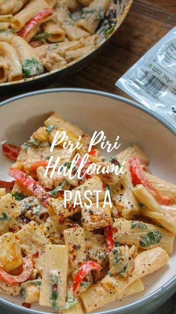 Halloumi Pasta Bake, Hallumi Recipes Dinner, Halloumi Dinner, Halloumi Cheese Recipes, Halloumi Recipes, Halloumi Pasta, Haloumi Recipes, Pancetta Recipes, Chorizo Pasta