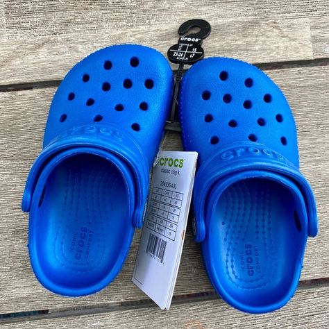 CROCS Classic Clogs Toddler c7 Cobalt Blue Dark Blue Crocs Outfit, Dark Blue Crocs, Physical Manifestation, Blue Crocs, New Crocs, Crocs Classic Clogs, Toddler Kids, Cobalt Blue, Cobalt