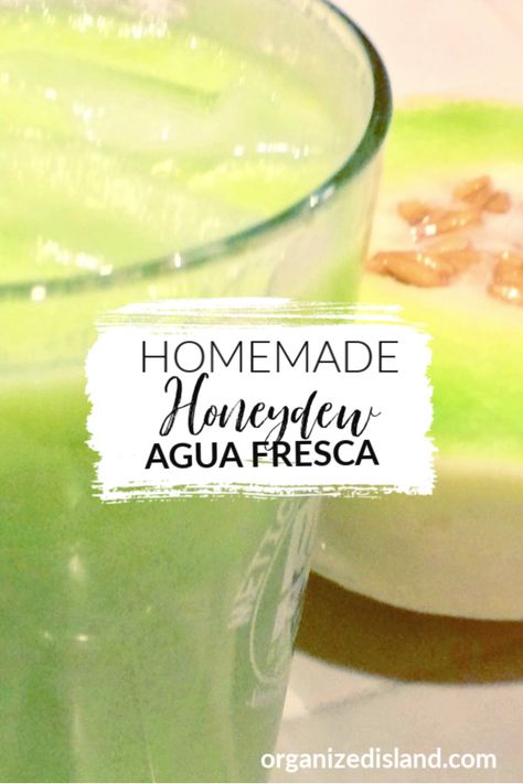 Honeydew Drink, Honeydew Recipe, Fresca Drinks, Aqua Fresca, Agua Fresca Recipe, Summertime Recipes, Refreshing Summer Drinks, Fruity Drinks, Healthy Summer Recipes