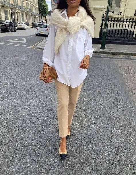 Wardrobe Wednesday: Recreating Pinterest Outfits - MY CHIC OBSESSION Best White Shirt, Long White Blouse, Oversized White Shirt, Chique Outfit, White Shirt Outfits, White Button Down Shirt, Spring Fashion Trends, Pinterest Outfits, White Button Down