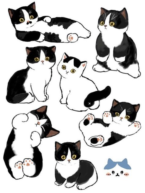 Cute Cat Art Illustrations, Cat Cute Drawing, Cat Illustration Cute, Cat Drawing Cute, Kitten Illustration, Animal Love Quotes, Cute Cat Art, Cute Cat Design, Cats Art Drawing