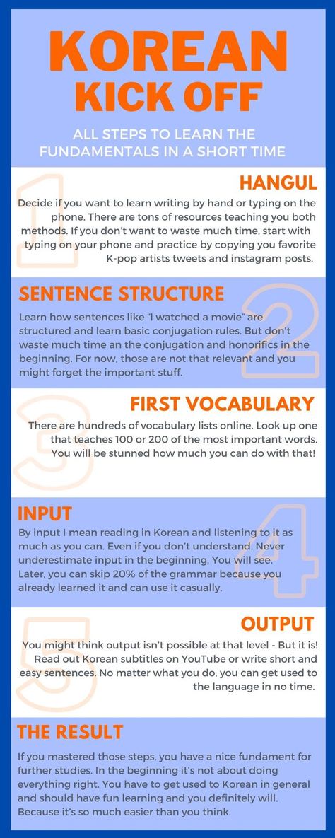 Korean Self Study Tips, Learning Korean Beginner, Simple Korean Sentences, Best Ways To Learn Korean, How To Start Learning Korean, Steps To Learn Korean, Best Way To Learn Korean, How To Make Sentences In Korean, Steps To Learn A Language