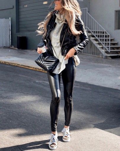 Ysl Bag Outfit, Outfit Nero, Moda Over 50, Winter Outfits 2019, Monogram Outfit, Leopard Sneakers, Bag Outfit, It Bag, Simple Fashion