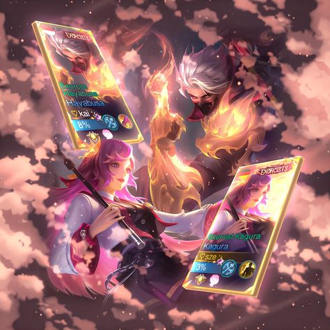 hayabusa exorcist x kagura exorcist mobile legends Mobile Legends Kagura X Hayabusa, Kagura X Hayabusa, Kagura Exorcist, Emo Aesthetic Wallpaper, Emo Aesthetic, Mobile Legends, Aesthetic Wallpaper, Aesthetic Wallpapers, Crystals