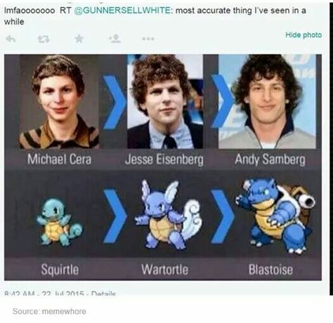 wait.... they're different people??..... what?! Jesse Eisenberg, Brooklyn 9 9, Michael Cera, Andy Samberg, Nicholas Hoult, Tyler Posey, Daniel Radcliffe, Memes Humor, Good Jokes