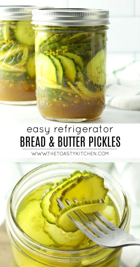 Microwave Pickles, Refrigerator Bread And Butter Pickles, Easy Pickles, Pickles Homemade Easy, Freezing Produce, Bread And Butter Pickles Recipe, Canned Recipes, Jalapeno Recipe, Pickles Homemade