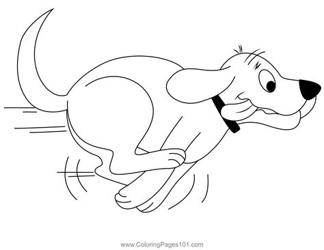 Clifford Running Fast Coloring Page Dog Coloring Page, Red Dog, Dog Runs, Dog Pin, Free Kids, Pin Collection, Printable Coloring Pages, Coloring Pages For Kids, Line Art