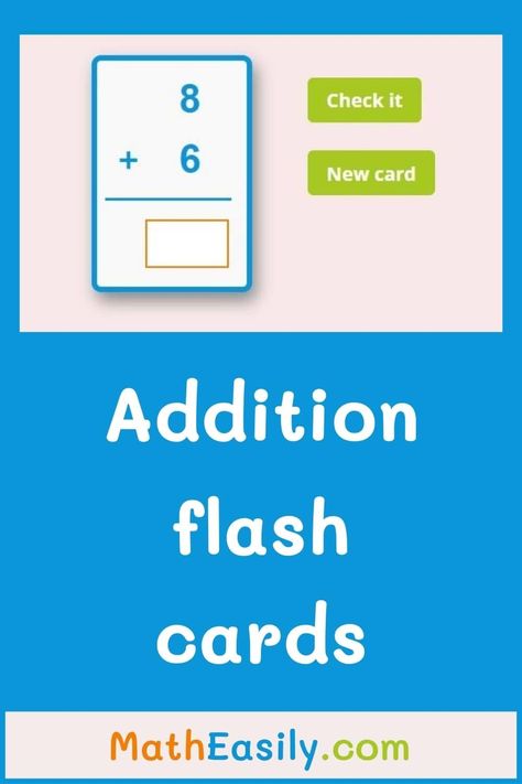 Addition flash cards to 20 #matheasily #mathworksheets #mathgames #addition #kids Math Flashcards, Addition Flashcards, Creative Worksheets, Homework Activities, Math Addition Worksheets, Three Letter Words, Addition Ideas, Addition Facts, Addition Worksheets